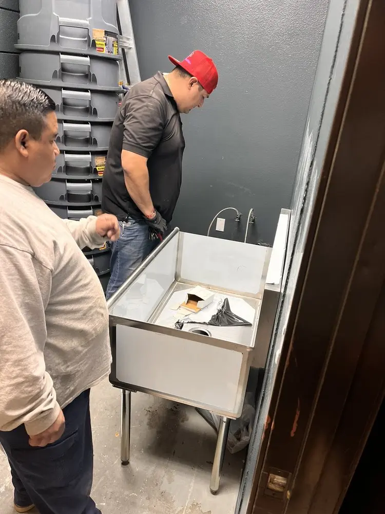 Commercial plumbing and sink installation in Milltown